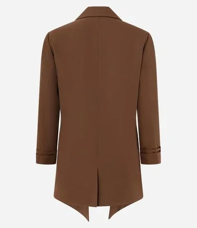 Blazer Oversized Alargado en Sastrería con Pliegues en el Puño 2