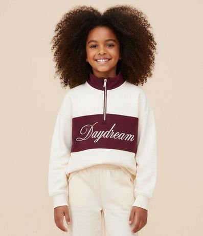 saco Infantil con cremallera y Lettering Daydream – Talle 5 a 14 años