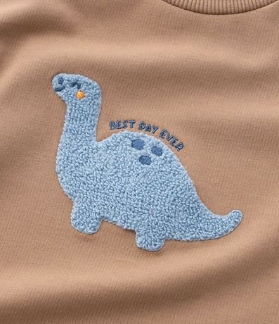 Saco Cerrado con Bordado de Dinosaurio - Talle 0 a 18 meses 7