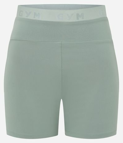 Bermuda Crossfiteira Deportiva con Elástico Texturizado en la Cintura 5