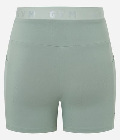 Bermuda Crossfiteira Deportiva con Elástico Texturizado en la Cintura 6