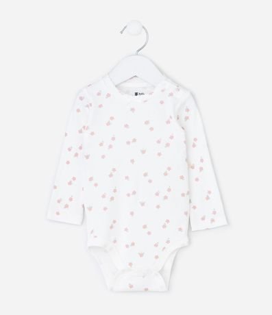 Conjunto Infantil Floral con Body y Pantalón Osito – Talle RN a 18 Meses 1