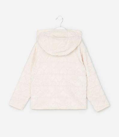 Campera Infantil en Fleece con Capucha y Relieve de Corazones – Talle 5 a 16 años 2