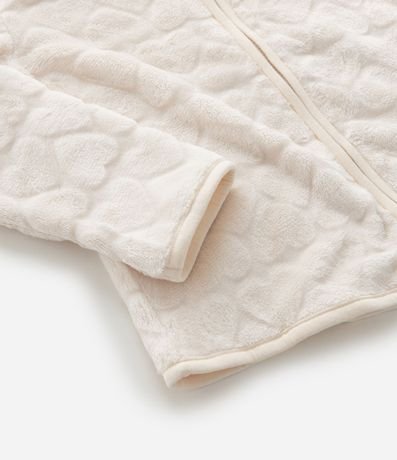 Campera Infantil en Fleece con Capucha y Relieve de Corazones – Talle 5 a 16 años 6