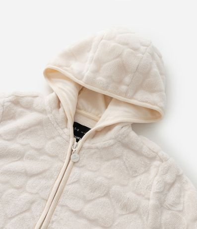 Campera Infantil en Fleece con Capucha y Relieve de Corazones – Talle 5 a 16 años 7