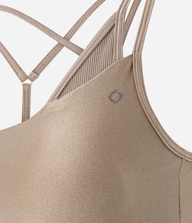 Top Deportivo en Microfibra con correas dobles 6