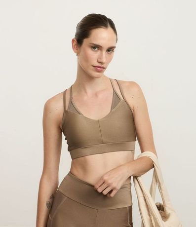 Top Deportivo en Microfibra con correas dobles