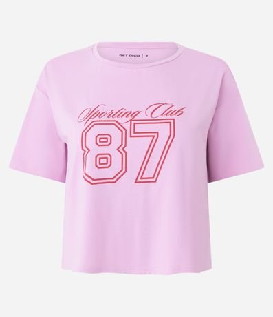 Remera Crpped Oversized Deportiva con Tecnologia Dry y Estampado 87 5