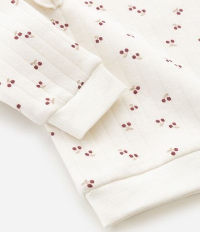 Conjunto Infantil en Capitoneada con Cerezas y Legging Polar – Talle RN a 18 Meses 12