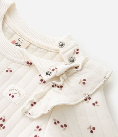 Conjunto Infantil en Capitoneada con Cerezas y Legging Polar – Talle RN a 18 Meses 13