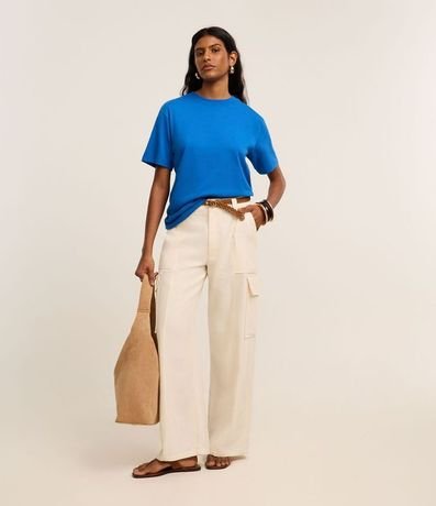 Remera en Algodón con Cuello Redondo 2