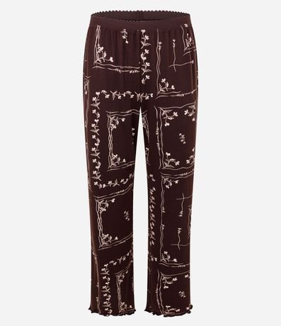 Pijama Americano Largo Peach Touch con Estampa Floral 7