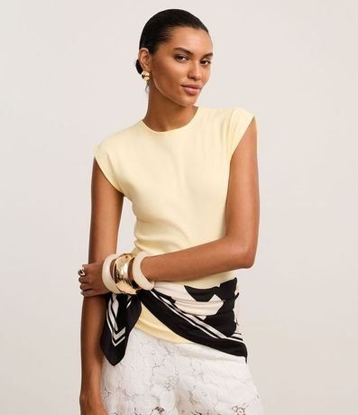 Blusa en Rib Sin Sisa