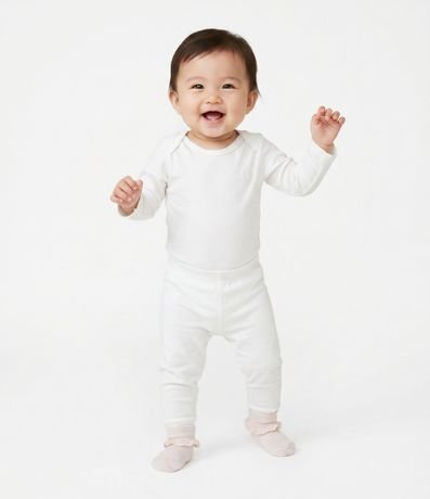 Conjunto Infantil Térmico con Body Manga Larga y Pantalón – Talle RN a 24 Meses