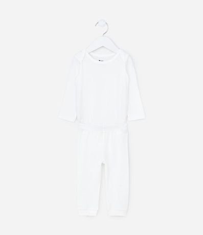 Conjunto Infantil Térmico con Body Manga Larga y Pantalón – Talle RN a 24 Meses 2