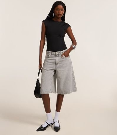 Body en Microfibra con Cuello Redondo y sin Sisa 2