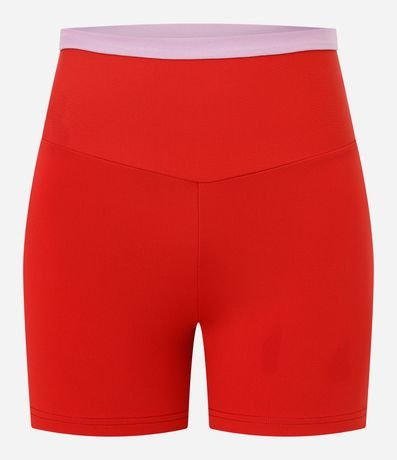 Bermuda Crossfiteira Deportiva en Microfibra con Cintura Contrastante 6