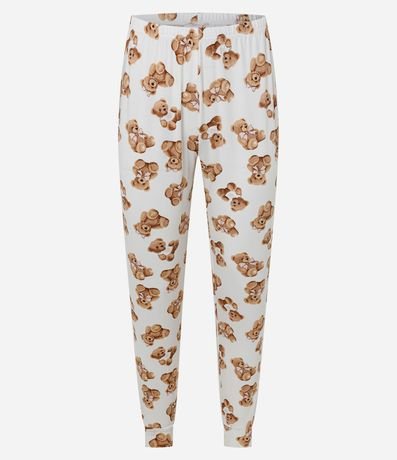 Pijama Largo Peach Touch con Estampa de Ositos 3