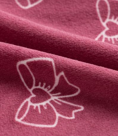 Mono Infantil en Plush con Estampa de Lazos - Talle 0 a 18 meses 4