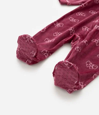 Mono Infantil en Plush con Estampa de Lazos - Talle 0 a 18 meses 6