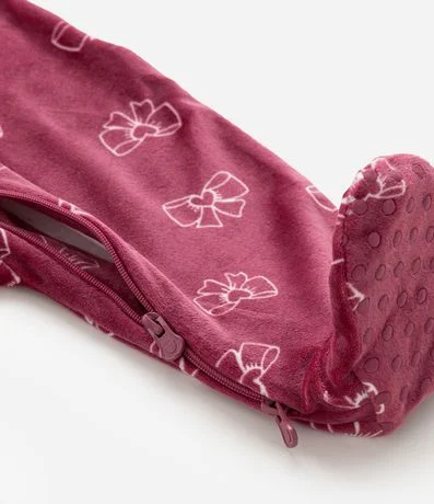 Mono Infantil en Plush con Estampa de Lazos - Talle 0 a 18 meses 7