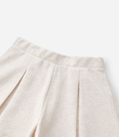 Short Pollera Infantil en Tweed con Pliegues Texturizados - Talle 5 a 14 años 5