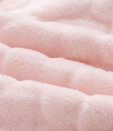 Mono Largo en Fleece con Textura de Corazones - Talle RN a 18 meses 4