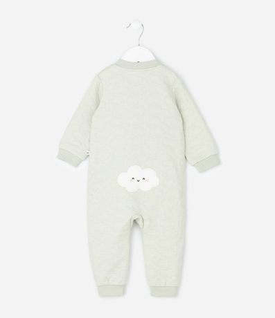 Mono Infantil en Capitoneada con Nubes Bordadas – Talle RN a 18 Meses 4