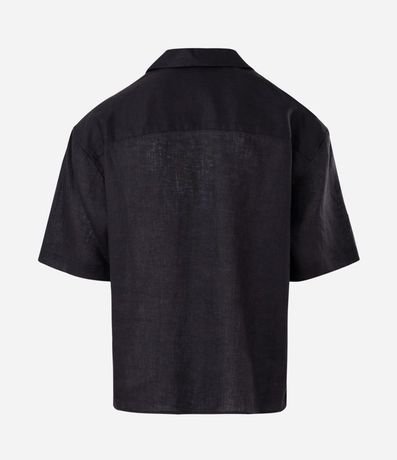 Camisa Boxy en Puro Lino con Cuello Bowling 6