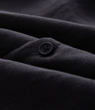 Camisa Boxy en Puro Lino con Cuello Bowling 7