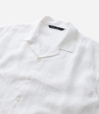 Camisa Boxy en Puro Lino con Cuello Bowling 11