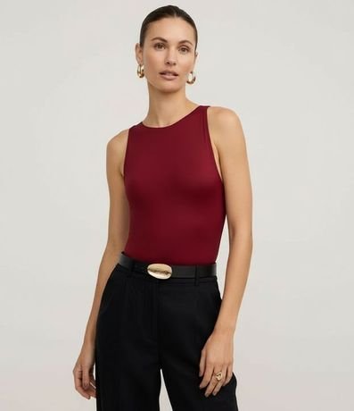 Body Básico en Poliamida con Cuello Halter 7
