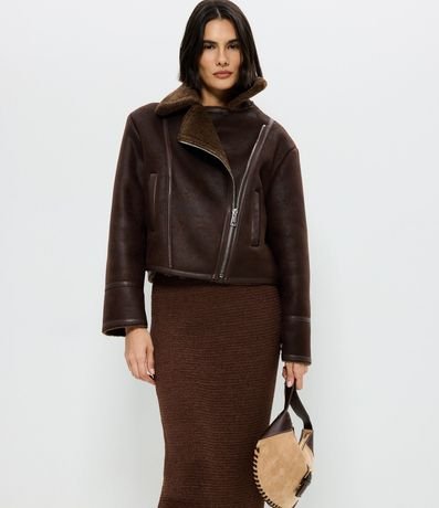 Campera Gamulan Pesada en Pu con Forro de Pelo