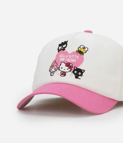 Gorra Infantil Aba Curva con Estampa Hello Kitty y Amigos - Talle único 4