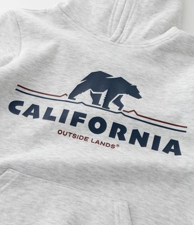 Saco Infantil en Algodón con Capucha y Estampa California - Talle 5 A 14 años 7