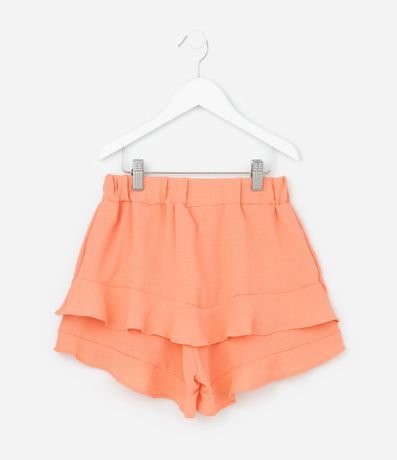 Pollera Infantil corta en Airflow con Volados - Talle 7 a 14 años 3