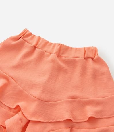 Pollera Infantil corta en Airflow con Volados - Talle 7 a 14 años 5