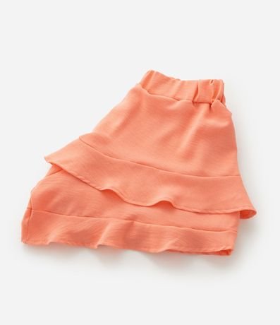 Pollera Infantil corta en Airflow con Volados - Talle 7 a 14 años 6