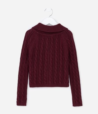 Suéter Infantil en efecto Punto con Cremallera – Talle 5 a 14 años 3