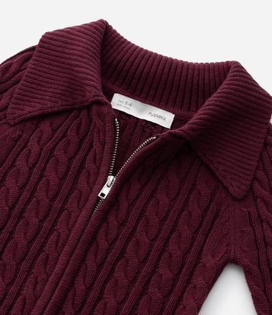 Suéter Infantil en efecto Punto con Cremallera – Talle 5 a 14 años 7