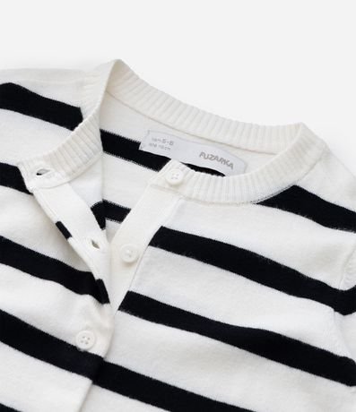 Cardigan Infantil en Punto Listrado con Modelo Ajustado – Talle 5 a 14 años 6