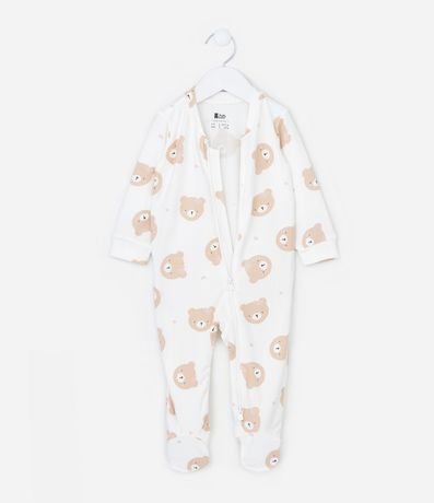 Mono Infantil en Peach Touch con Estampa de Osita - Talle RN a 18 meses 2