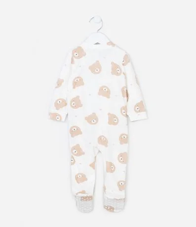 Mono Infantil en Peach Touch con Estampa de Osita - Talle RN a 18 meses 3