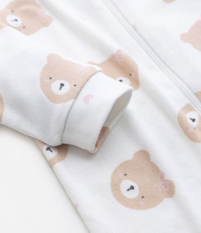 Mono Infantil en Peach Touch con Estampa de Osita - Talle RN a 18 meses 4