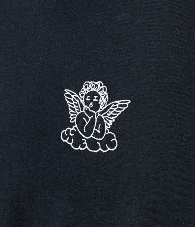 Remera Baby Tee en Algodón con Mini Icono de Ángel 5