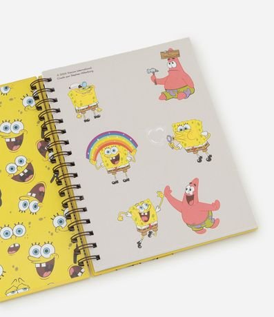 Cuaderno en Papel con Elástico y Estampa Bob Esponja 4