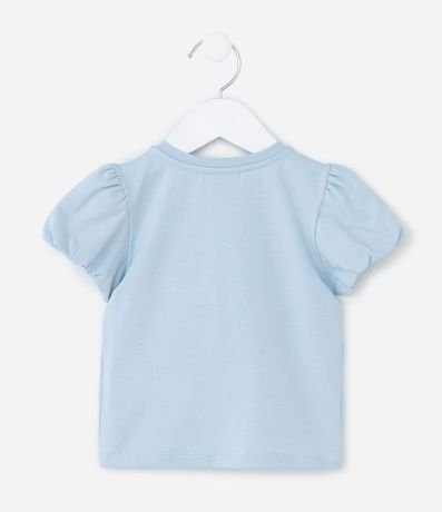 Blusa Infantil con Manga Abullonada y Lazo de Lentejuelas - Talle 1 a 6 años 2