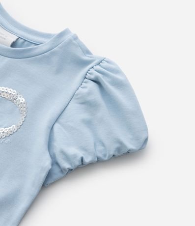 Blusa Infantil con Manga Abullonada y Lazo de Lentejuelas - Talle 1 a 6 años 4