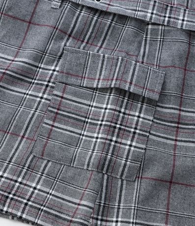 Vestido Infantil Sastre de Cuadros con Pliegues – Talle 5 A 14 años 4