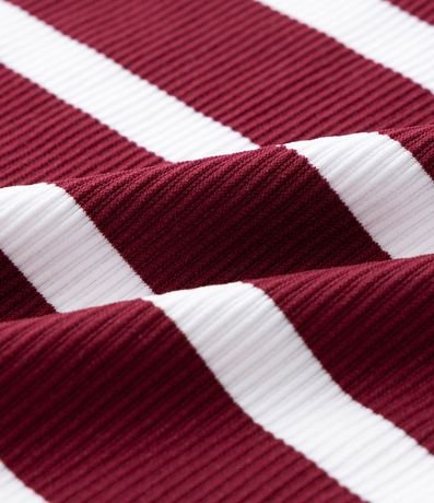 Camisa Infantil Seamless con Rayas y Cuello Polo - Talle 5 A 14 años 3